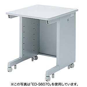バックパネルがシングルのeデスク（Sタイプ）W750×D800×H700mm ED-SK7580 サンワサプライ
