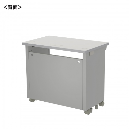 eデスク セミーオーダーデスク 特注 オフィスデスク パソコンデスク グレー 幅80cm 奥行50cm 高さ70cm【受注生産品】
