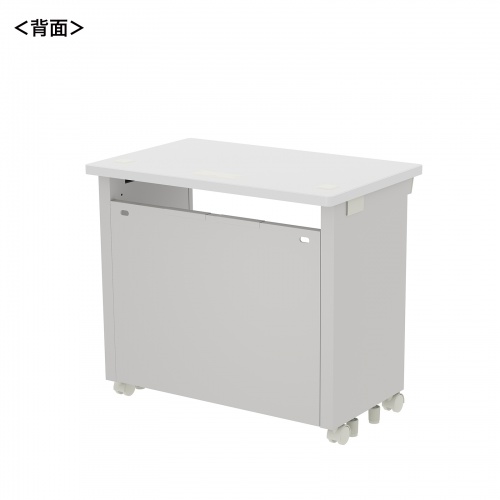 eデスク セミーオーダーデスク 特注 オフィスデスク パソコンデスク ホワイト 幅80cm 奥行50cm 高さ70cm【受注生産品】