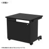 eデスク セミーオーダーデスク 特注 オフィスデスク パソコンデスク ブラック 幅80cm 奥行65cm 高さ70cm【受注生産品】