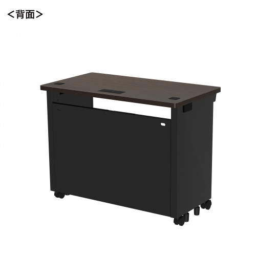 eデスク セミーオーダーデスク 特注 オフィスデスク パソコンデスク 濃い木目 幅90cm 奥行50cm 高さ70cm【受注生産品】