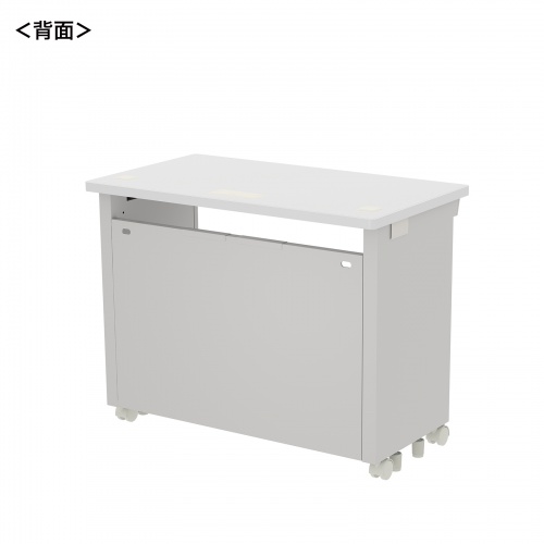 eデスク セミーオーダーデスク 特注 オフィスデスク パソコンデスク ホワイト 幅90cm 奥行50cm 高さ70cm【受注生産品】