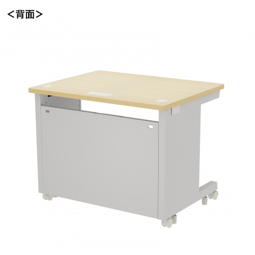 eデスク セミーオーダーデスク 特注 オフィスデスク パソコンデスク 薄い木目 幅90cm 奥行70cm 高さ70cm【受注生産品】