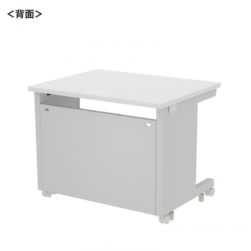 eデスク セミーオーダーデスク 特注 オフィスデスク パソコンデスク ホワイト 幅90cm 奥行70cm 高さ70cm