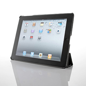 iPad2ソフトレザーケース（黒・iPad第3世代（2012年発売モデル）対応）