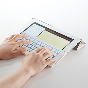 iPad2ソフトレザーケース（白・iPad第3世代（2012年発売モデル）対応）