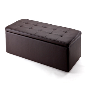 収納スツール・ボックススツール（ワイド・ブラウン）