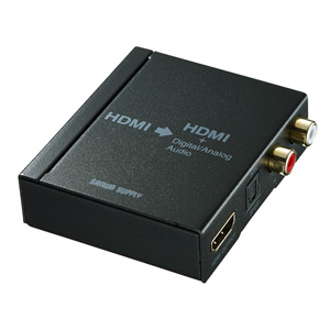 【訳あり 新品】オーディオ分離器｜HDMI・音声分離・光デジタル・パススルー・VGA-CVHD5 ※箱にキズ、汚れあり