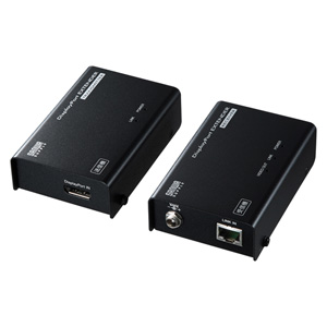 【訳あり 新品】DisplayPortエクステンダー 70m｜4K対応・LAN延長 ※箱にキズ、汚れあり