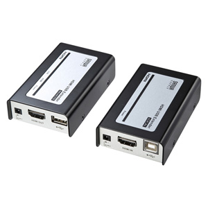【訳あり 新品】HDMIエクステンダー 60m｜HDMI延長・フルHD・VGA-EXHDU ※箱にキズ、汚れあり