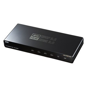 【訳あり 新品】HDMI分配器（1入力・4出力）｜4K/60Hz・HDR・HDCP2.2 ※箱にキズ、汚れあり