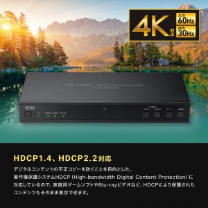 【訳あり 新品】HDMI分配器 1入力4出力｜タイプC・4K対応・ビデオウォールに最適