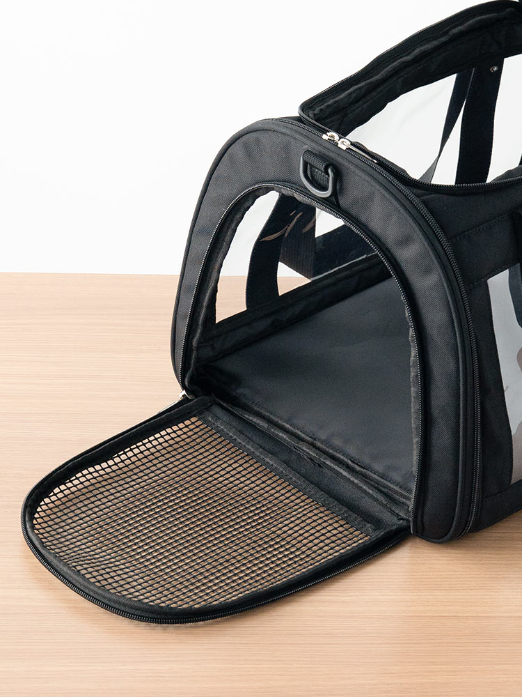 ペットキャリーバッグ おしゃれショルダー｜猫・犬・うさぎの旅行・通院に最適！折りたたみ軽量タイプ