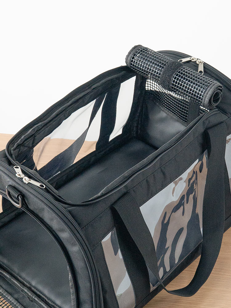 ペットキャリーバッグ おしゃれショルダー｜猫・犬・うさぎの旅行・通院に最適！折りたたみ軽量タイプ