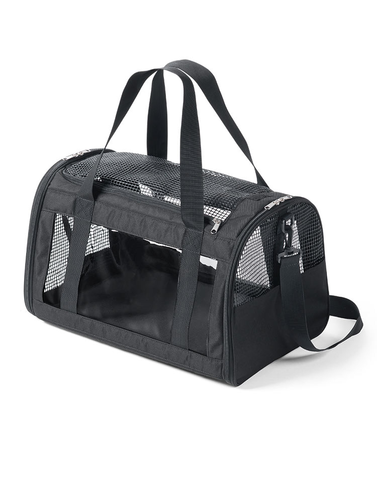 ペットキャリーバッグ おしゃれショルダー｜猫・犬・うさぎの旅行・通院に最適！折りたたみ軽量タイプ