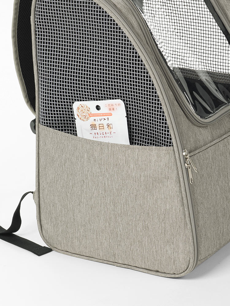 ペットキャリーバッグ おしゃれリュック｜猫・犬・うさぎの旅行・通院に最適！折りたたみ軽量タイプ