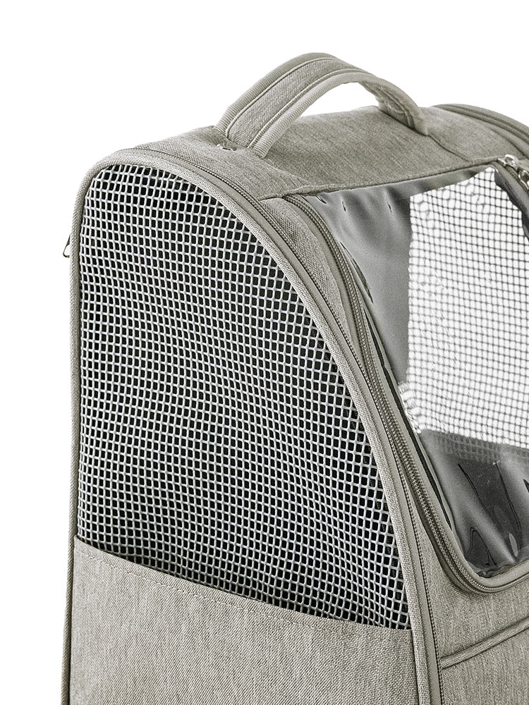 グレー迷彩 メッシュリュック型キャリーバッグ ペットリュック ペットキャリーバッグ 猫キャリーバック