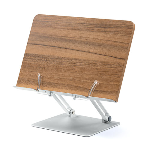 ブックスタンド（タブレット・雑誌・書見台・置き型・机上・傾斜・木製