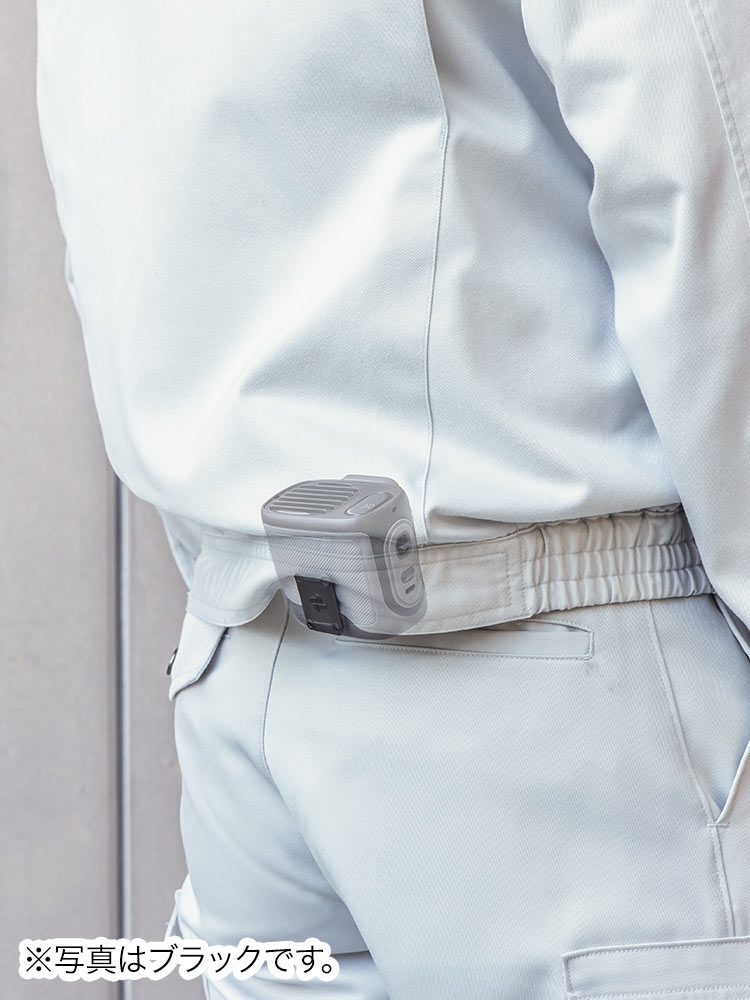 ハンズフリーで涼しい！腰・首・傘に使える多機能ベルトファン【軽量150g】ベージュ