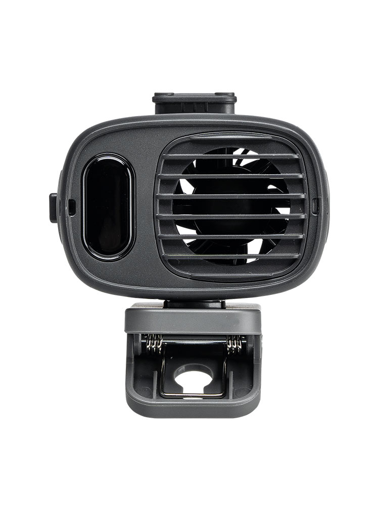 ハンズフリーで涼しい!腰・首・傘に使える多機能ベルトファン【軽量150g】ブラック