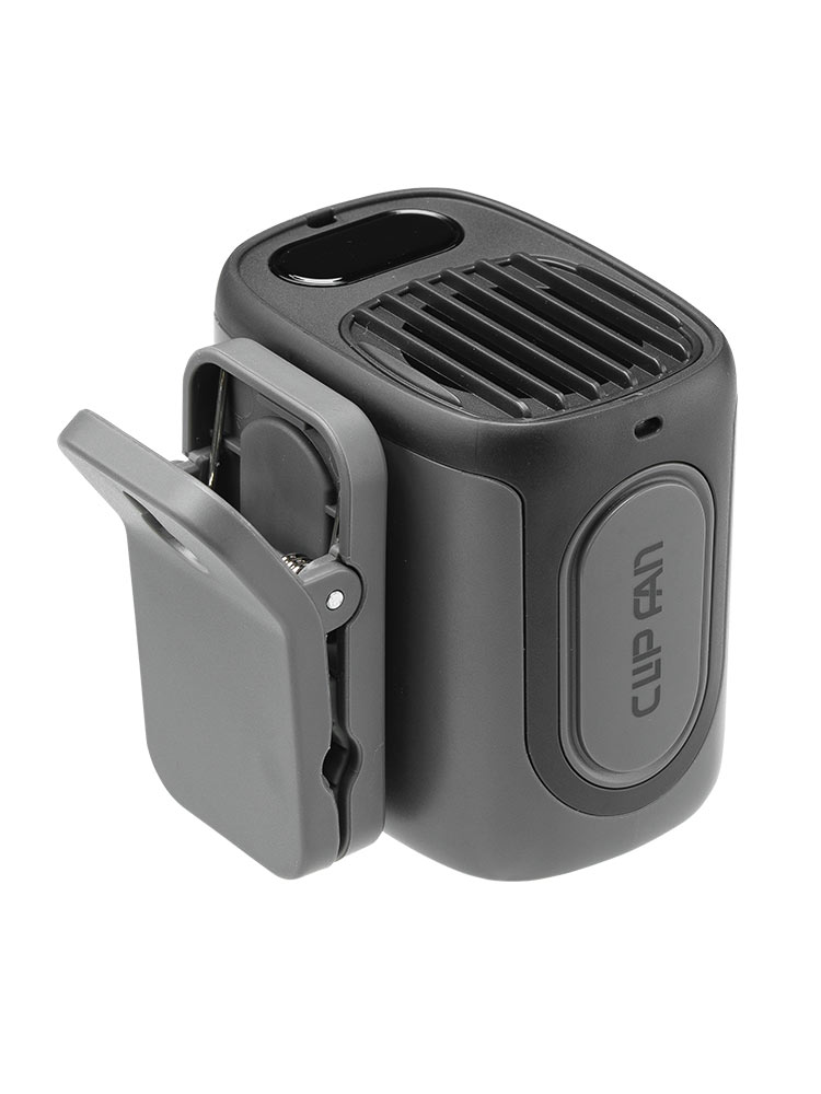 ハンズフリーで涼しい!腰・首・傘に使える多機能ベルトファン【軽量150g】ブラック