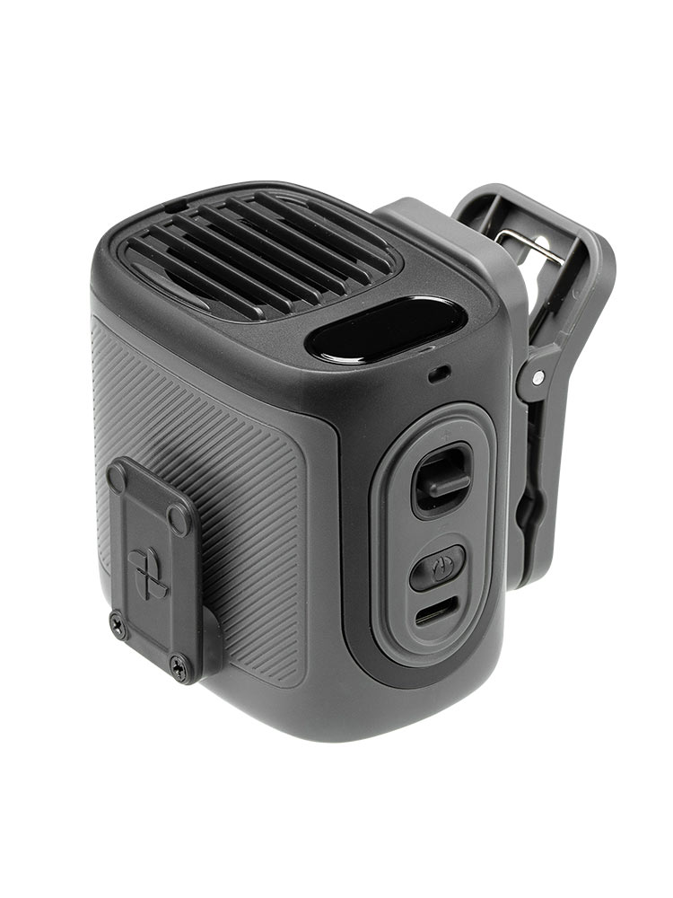 ハンズフリーで涼しい!腰・首・傘に使える多機能ベルトファン【軽量150g】ブラック