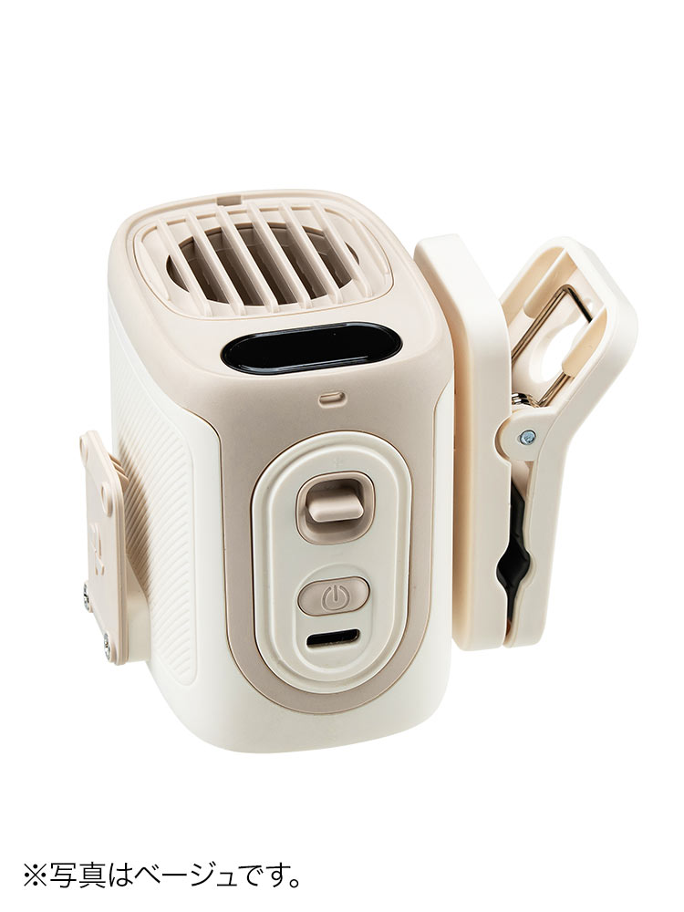 ハンズフリーで涼しい!腰・首・傘に使える多機能ベルトファン【軽量150g】ブラック