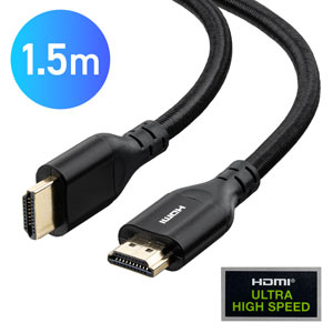【ウルトラハイスピード認証】HDMIケーブル 1.5m 8K/60Hz 4K/120Hz対応 ナイロンメッシュ 高耐久アルミコネクタ テレビ・ゲーム機おすすめ