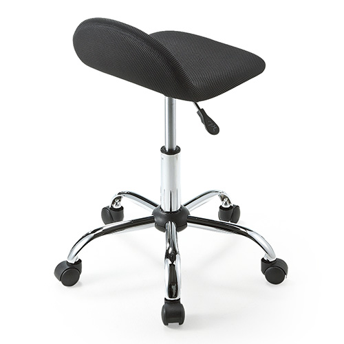 丸椅子(キャスター・昇降式・高さ調整・スツール・メッシュ・オフィス・ミーティング・おしゃれ・黒)EEX-CH31