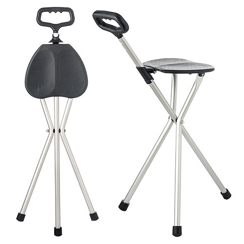 ステッキチェア（軽量・折畳み・三脚・便利・ゴルフ・釣り・スポーツ