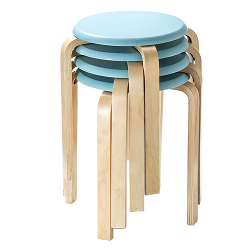 丸椅子（木製・天然木・スツール・スタッキング・ナチュラル・補助