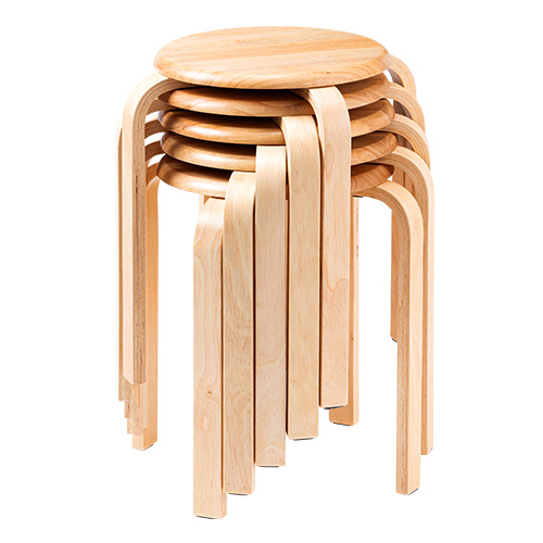 スツール（木製・天然木・丸椅子・背もたれ無し・スタッキング