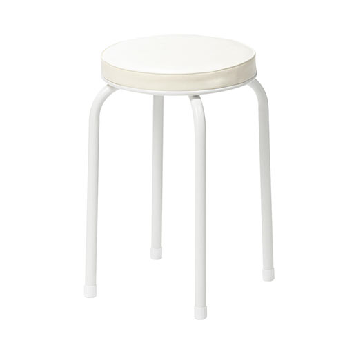 スツール（丸椅子・クッション・軽量・コンパクト・スタッキング