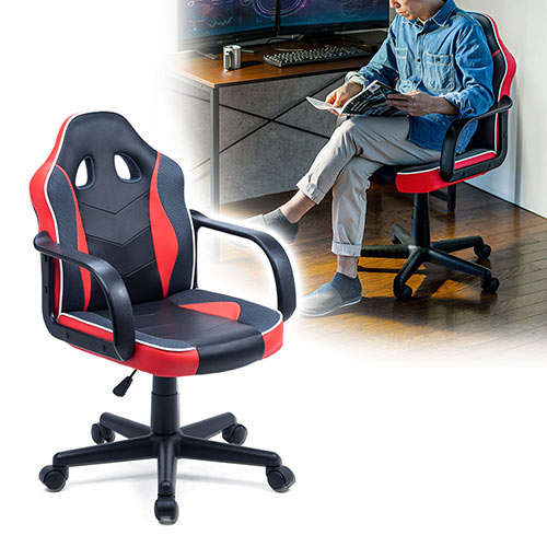 レーシングチェア（コンパクト・オフィス・ゲーミング・レザー