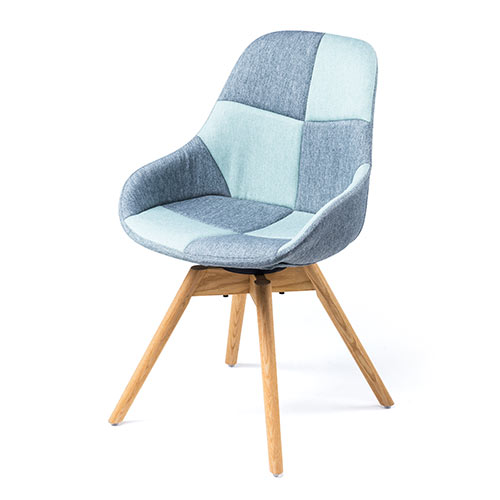 ダイニングチェア（回転・おしゃれ・リビング・背もたれ・布張り