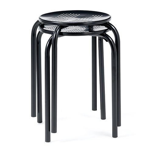 丸椅子（スツール・パイプ・アイアン・軽量・固定脚・ガーデニング