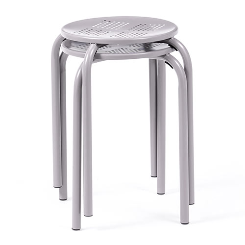 丸椅子（スツール・パイプ・アイアン・軽量・固定脚・ガーデニング