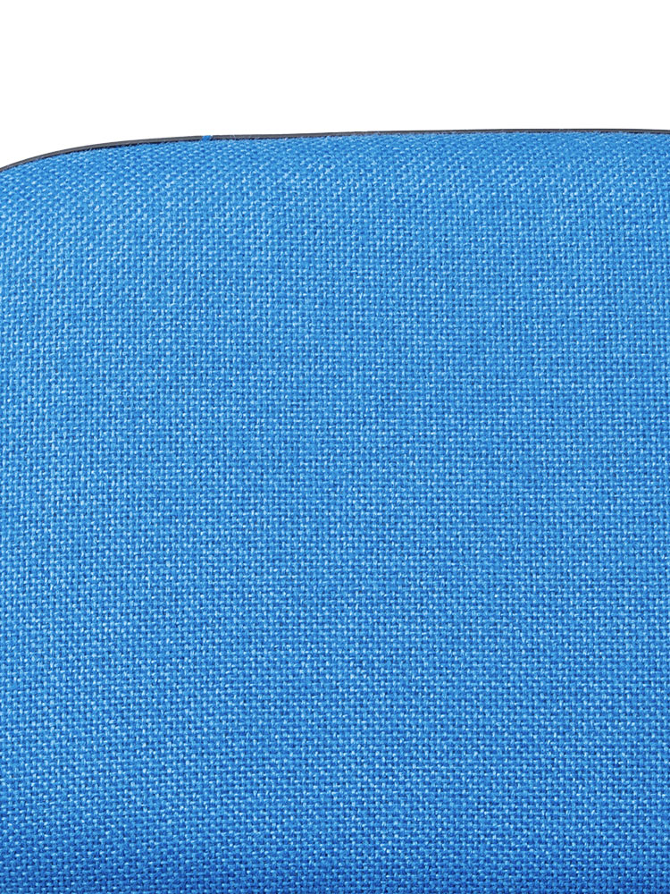 デスクチェア 布張り・キャスター付き｜シンプル＆コスパ重視・ブルー・2脚セット