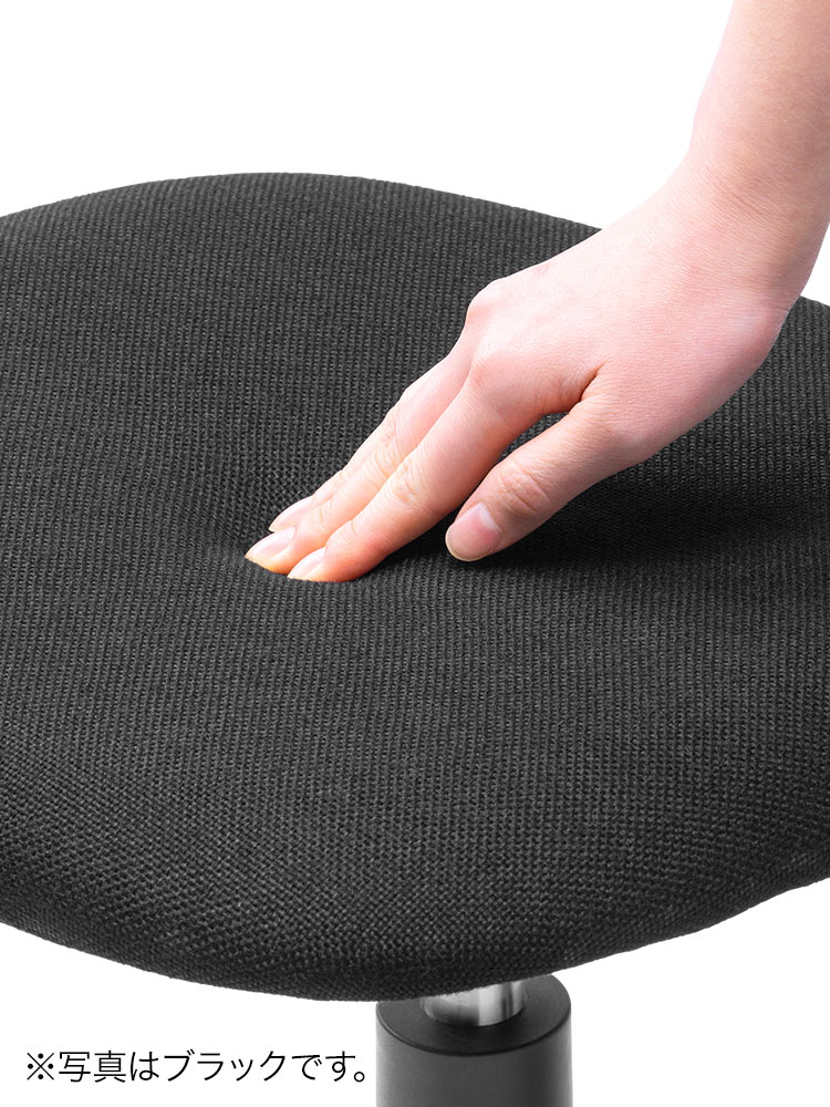 デスクチェア 布張り・キャスター付き｜シンプル＆コスパ重視・ダークグレー・2脚セット