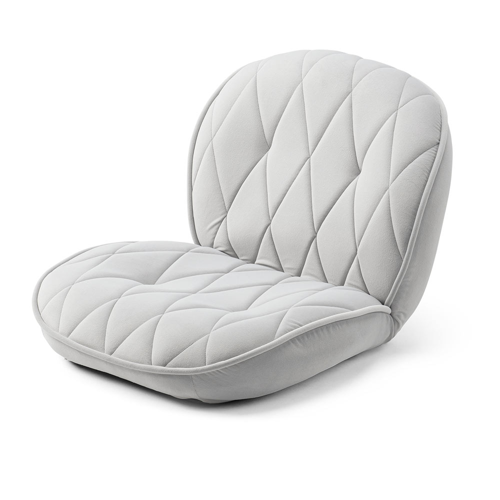 新品　座椅子　リクライニング　リクライニングチェア　ライトグレー 座椅子 ハイバック リクライニングチェア 回転式 ライトグレー