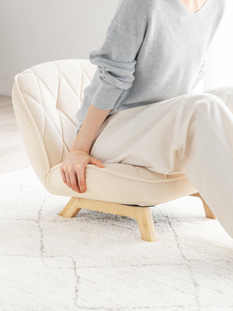 座椅子 おしゃれ・かわいいデザイン コンパクト|リビング・和室 高齢者 持ち運びにおすすめ