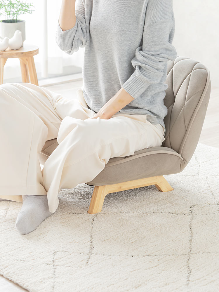 座椅子 おしゃれ・かわいいデザイン コンパクト|リビング・和室 高齢者 持ち運びにおすすめ