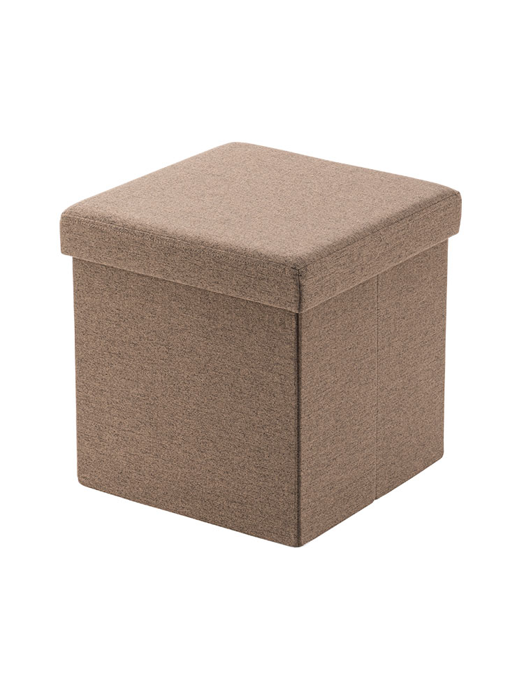 【収納スツール】折りたたみ座面外し可能 100kg モカブラウン