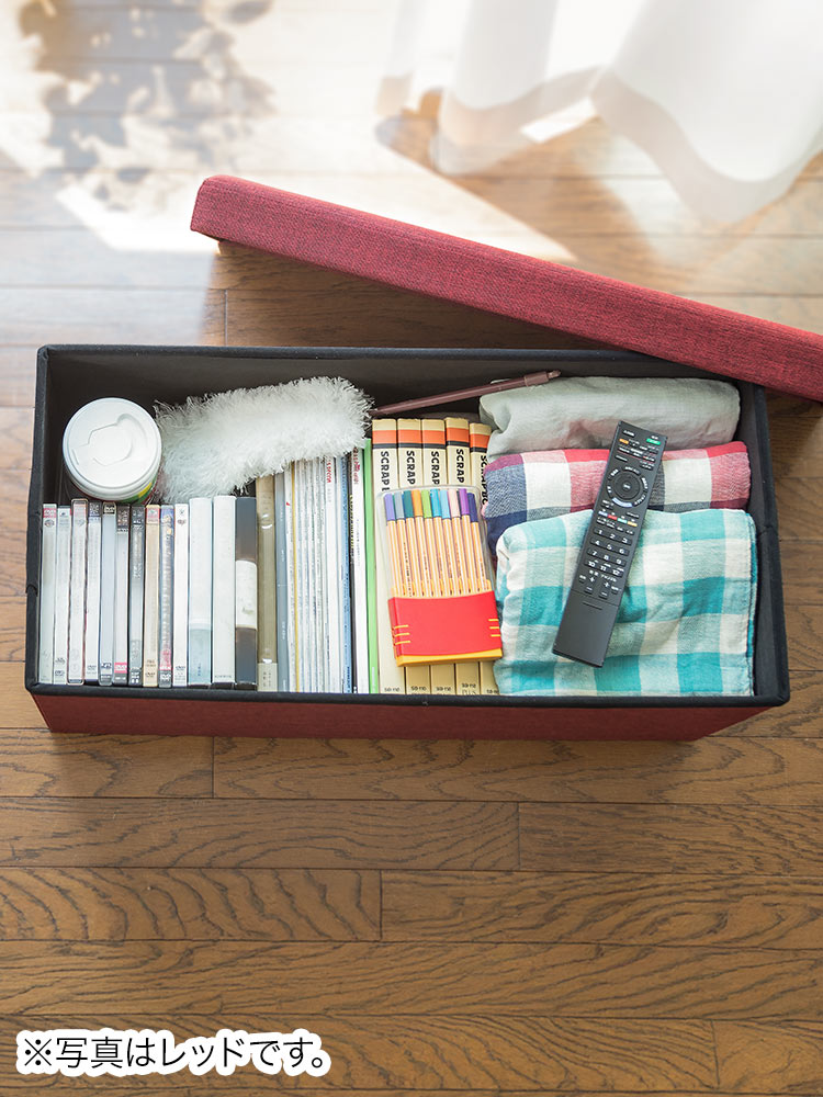 【収納スツール】折りたたみ2人掛け200kgオットマン モカブラウン