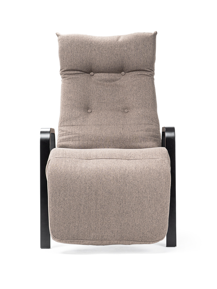 足を伸ばしてくつろげる オットマン付き高座椅子（グレー）レバー式リクライニングチェア