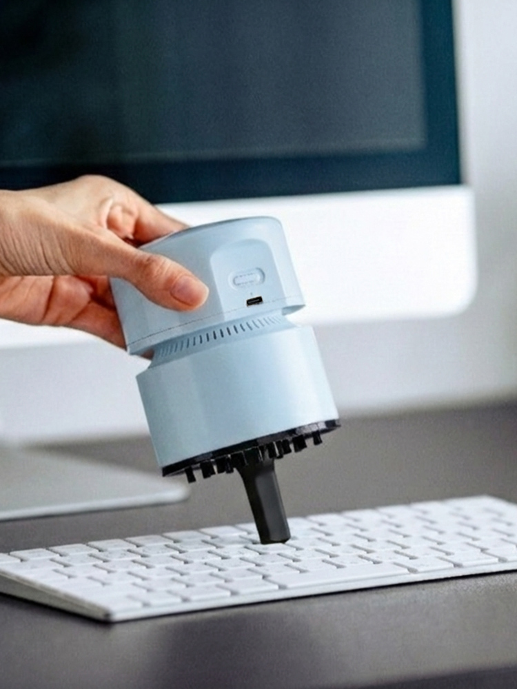 卓上掃除機 ハンディクリーナー | コードレス充電式で消しゴムかすも簡単吸引、キーボードやデスクをコンパクトに清掃