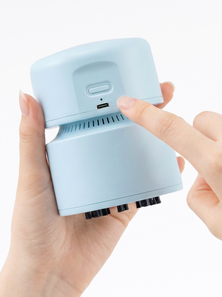 卓上掃除機 ハンディクリーナー | コードレス充電式で消しゴムかすも簡単吸引、キーボードやデスクをコンパクトに清掃