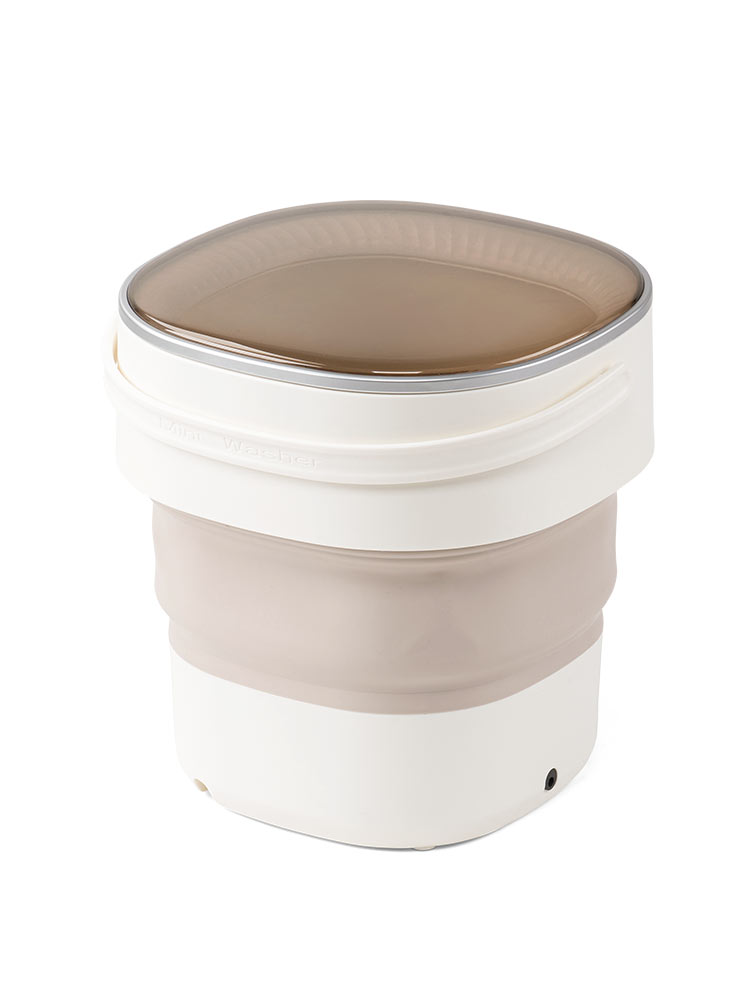 【折りたたみミニ洗濯機】予洗い仕分けサッと洗えるバケツ型