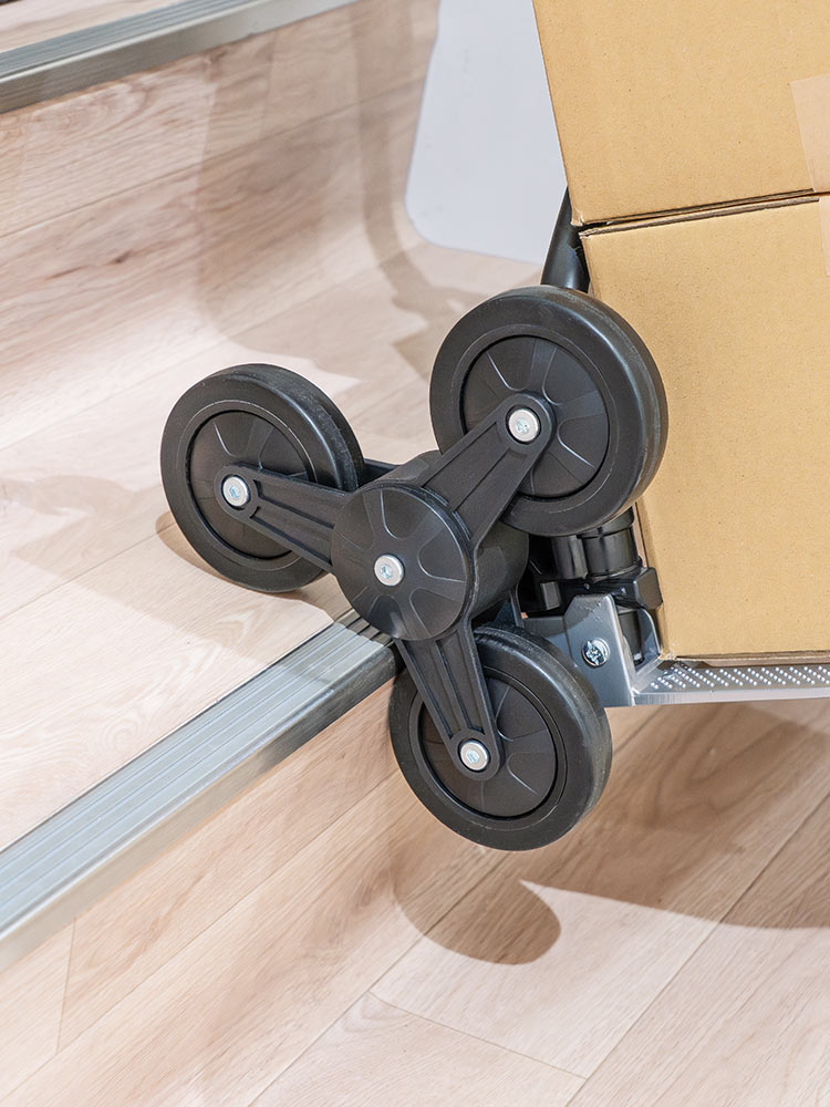 軽量＆折りたたみ式キャリーカート | 階段もラクに登れる6輪静音タイプ・荷物運搬に最適