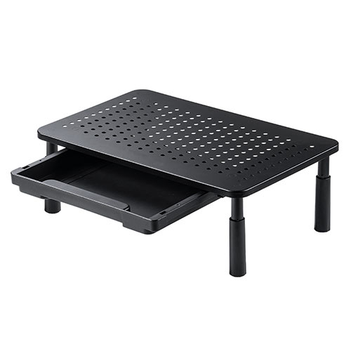 モニター台（机上ラック・引き出し・高さ調整・高め・コンパクト